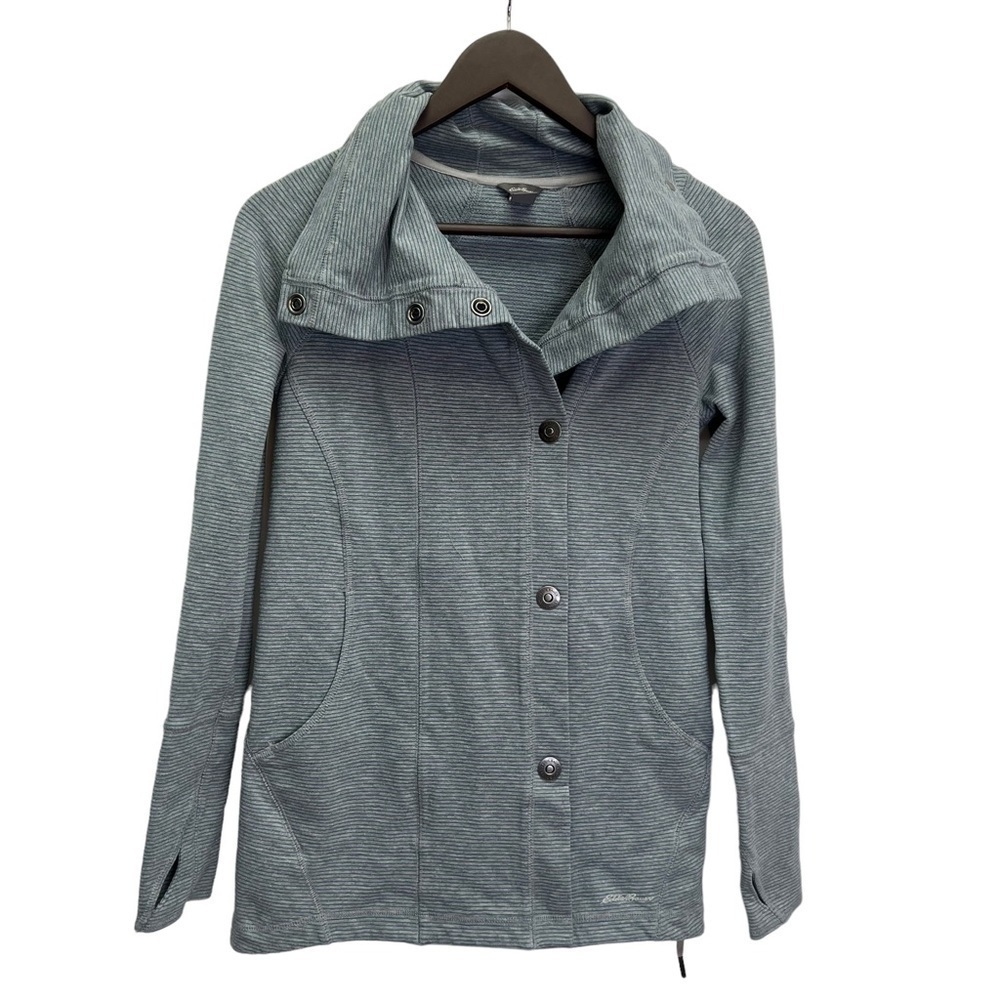 EDDIE Bauer Radiator Fleece Field Jacket Snap Closure Size XS